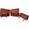 Leather Goat Motorcycle Bag Saddle Bags Pouch Side Panniers Saddlebag Brown Tool