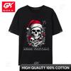 Christmas Skull Graphic Tshirts Unisex Fashion T Shirt Fashion Streetwear Tshirt Cotton Oversized Tee Tops