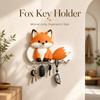 Cartoon Adhesive Key Holder Wooden Wall-mount Hanger Lovely Animal Key Hook  Hallway
