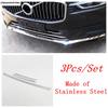 Car Front Bumper Lip Lower Grille Strip Decoration Cover Trim Stainless Steel Exterior Accessories For Volvo XC60 2018 -