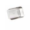 304 Stainless Steel Square Food Storage Container With Lid Refrigerator Steaming Baking Grilling Salad Fruit Serving