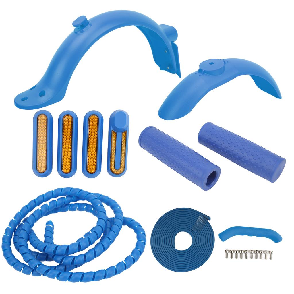 For Xiaomi Electric Scooter Accessories Includes Rear Front Mudguard Side Cover Handbrake Silicone