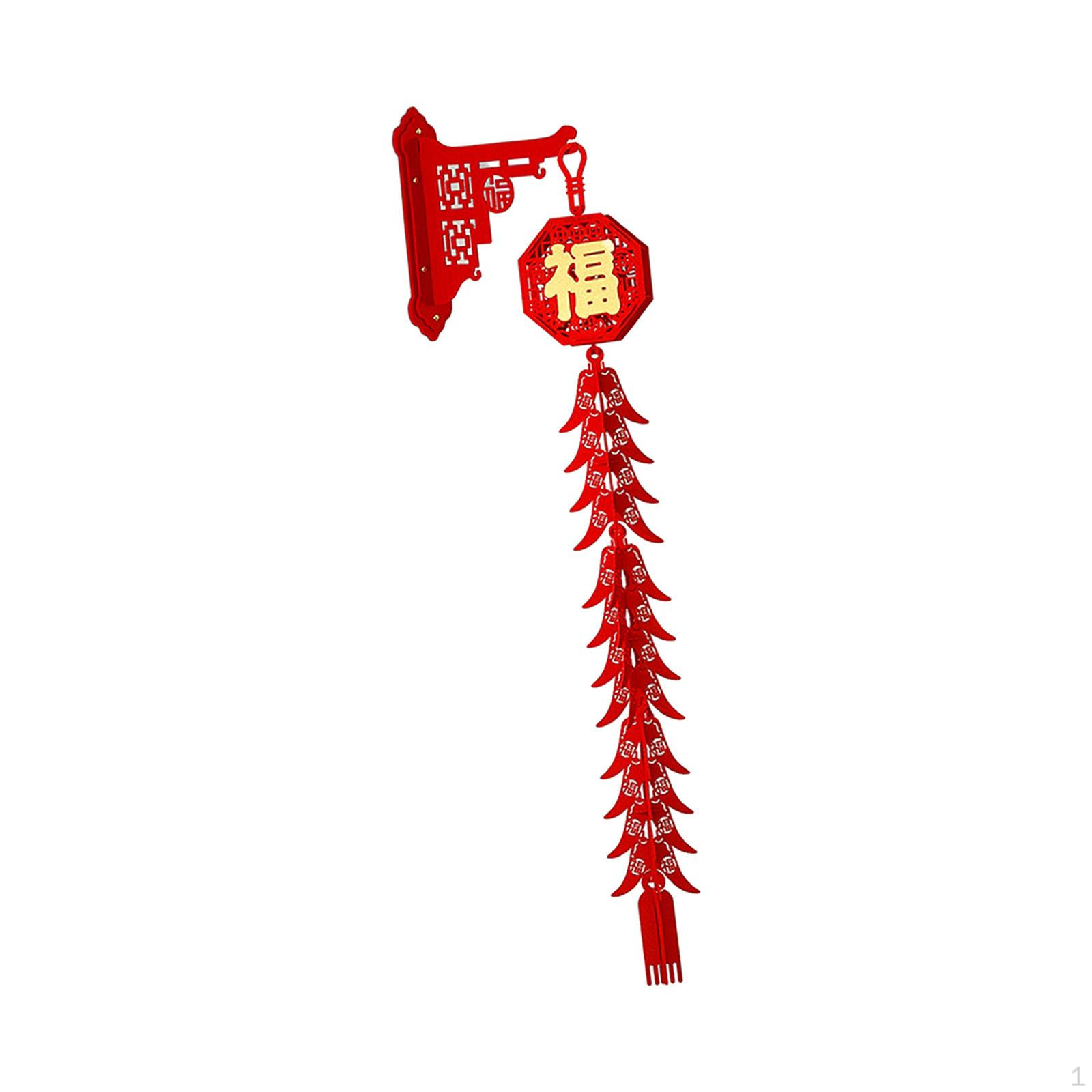 

Chinese Year Chili Pendant with Base Door Sign Party Supplies Decoration for