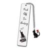 Elegant Stainless Steel Leaf Bookmark - Ideal Graduation, Teacher's Day, or Thanksgiving Gift