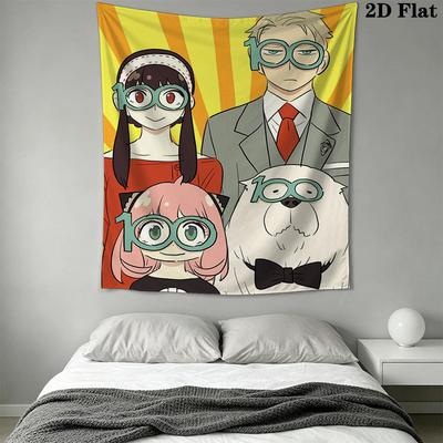 Anime Digital Family Pattern Home Decor Tapestry, Wall Hanging, Decorative RV Wall Cloth.MGT0918180