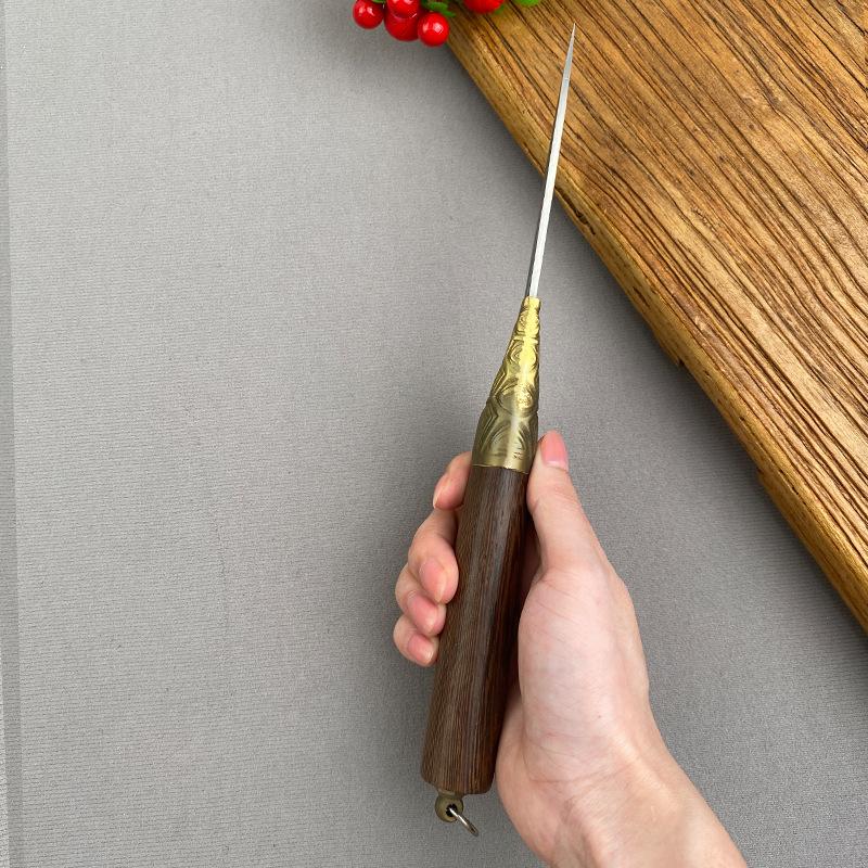 Stainless Steel Boning Knife Forged Full Tang Kitchen Chef Knives Meat Cleaver Butcher Knife Fish Knife with Wood Handle Tools