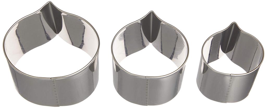 Endo Shoji Commercial Cake Cutter Set of Stainless Made In BNK7101 3, Chestnut, 18-8 Steel, Japan,