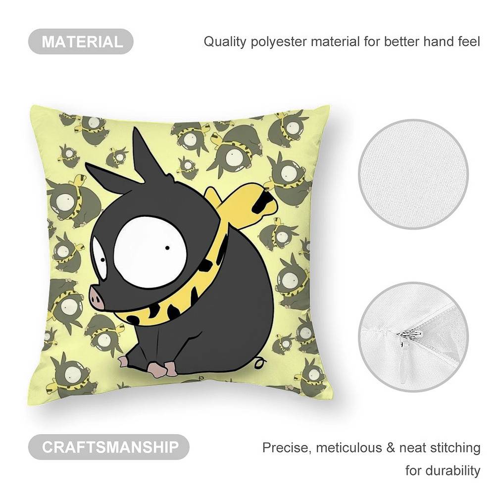 Cartoon R-Ranma1 2 Pillow Case Sofa Living Room Bedroom Double-Sided Printing Square Cushion Nap Time Pillow Case