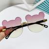 New Children Bear Ears Sunglasses Children's Cartoon Transparent Fashion Sun Glasses Kids Travel Eyewear UV400