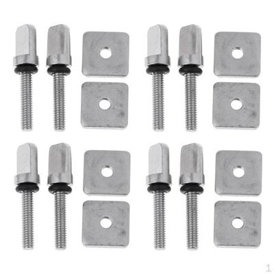 8 Sets Stainless Screw For Longboard Board Mount Hardware