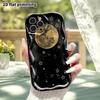 Phone Case: 2D Flat, Suitable for iPhone 18, 17, 16, 15, 14, 13, 12Pro Protective Case, Golden Full Moon, Perfect Christmas and Halloween Holiday Gift