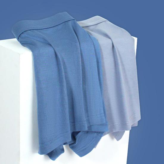 Mens Underwear Moisture Wicking Solid Color Boxers Briefs Summer Cool Breathable Quick-Dry Adults Trunks with Elastic Waistband