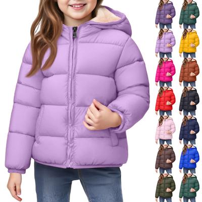 Kids' Pocket Coat - Color Short Cotton Jacket
