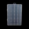 24 Compartments Clear Stackable Plastic Storage Boxes with Adjustable Dividers for Beads Crafts Jewelry Fishing Tackle