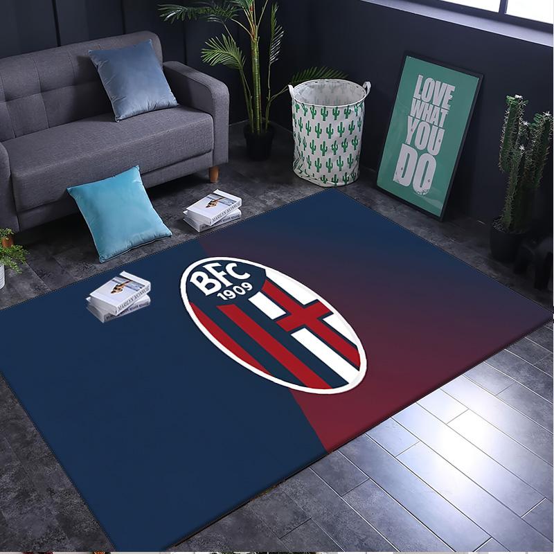 1PC rug Bologna Crest Design Carpet, Chair Rug,Area Rug for Office Bedroom living rooms bedroom, Doormat decor Christmas fan gifts