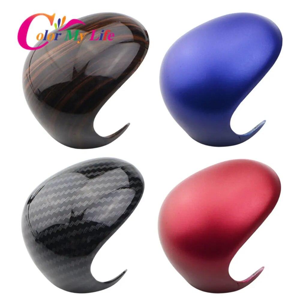 Color My Life for Toyota C-HR CHR 2016 -  AT ABS Car Shift Knob Protection Cover Gear Head Shift Collars Accessories