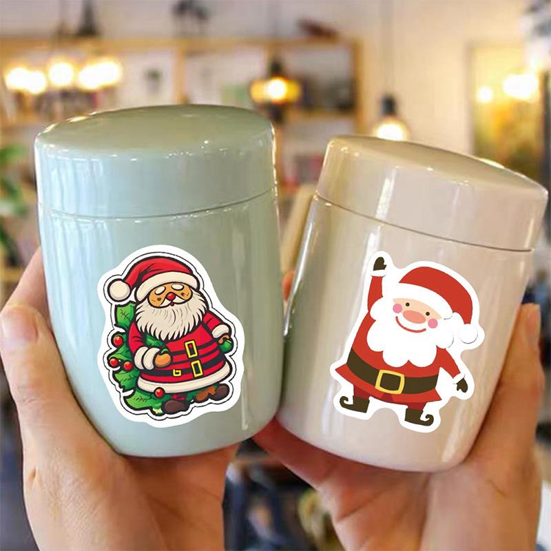 

50Pcs Kawaii Cartoon Christmas Art Aesthetic Stickers Pack For Kids Toy Diary Laptop Scrapbook Decoration Graffiti Sticker