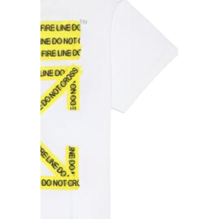 OFF WHITE T Shirts Mens Crew Neck Moderate OMAA002S181850060160