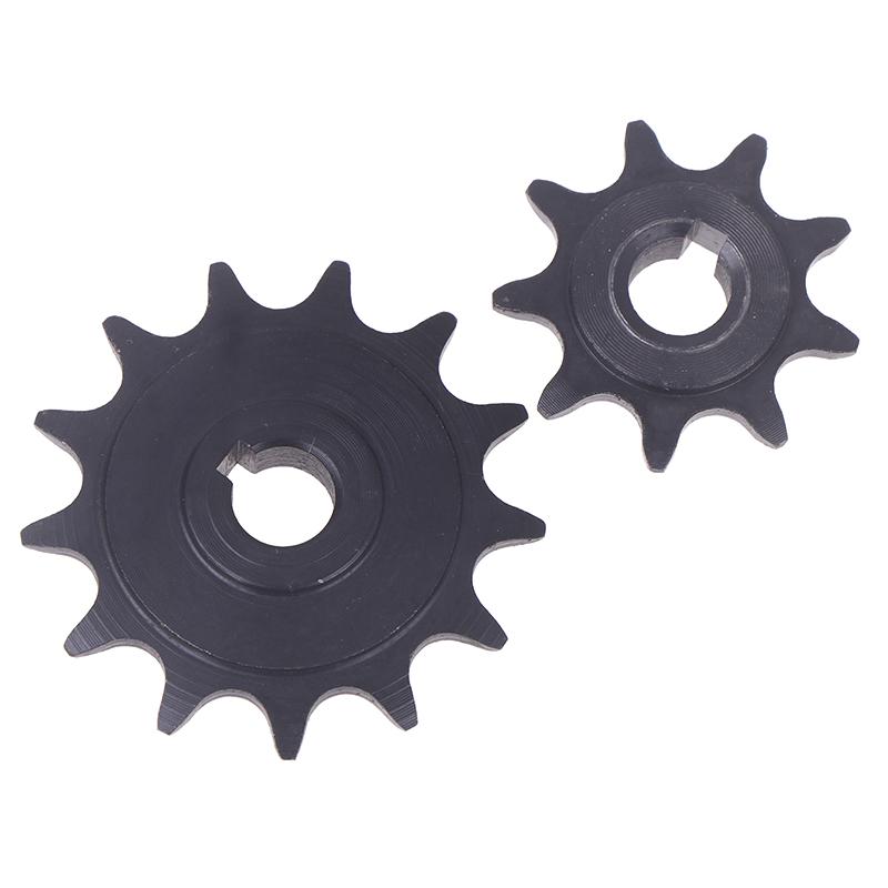 9/13 Teeth Electric Vehicle Type 410 Bike Chain Wheel Pinion Gear Motor Sprocket Carbon Steel Gear For Ordinary Bicycle Parts