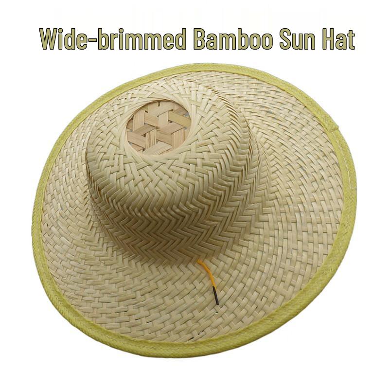Men s Wide Brim Bamboo Sun Hat