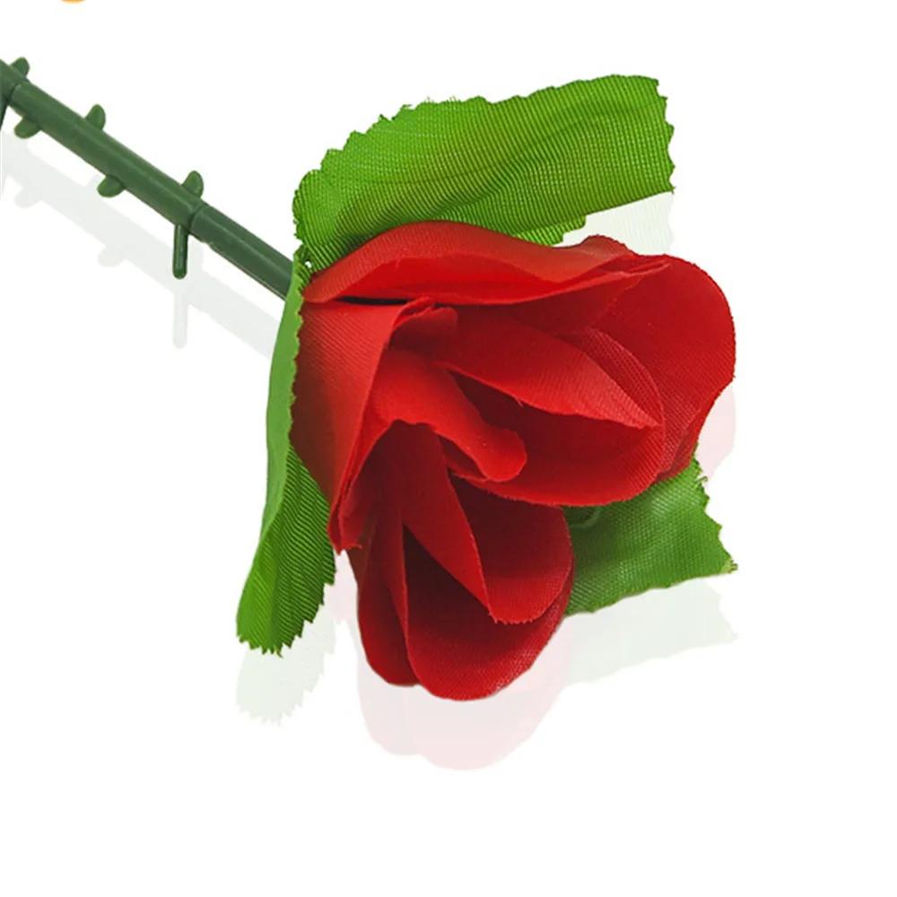 Folding Rose Appearing Magic Tricks Flower Disappear Suddenly Stage Street Performance Show Props Playthings for Adults Kids