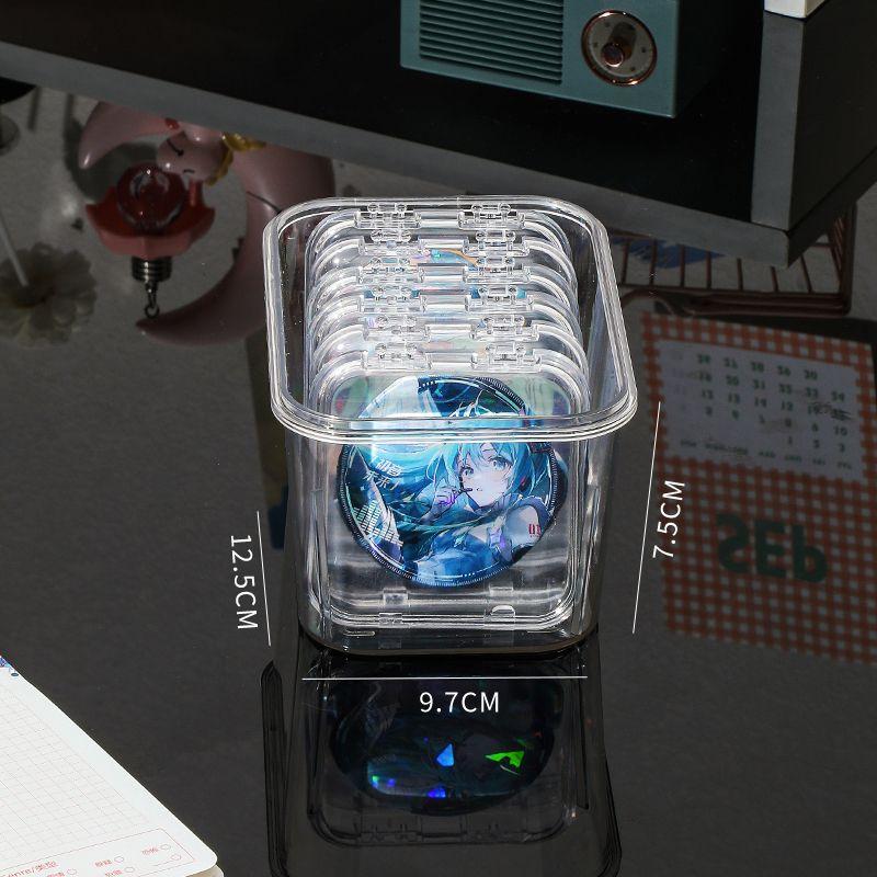 Sharing of Badge Boxes: High-aesthetic Storage Boxes for Collectible Badges, Transparent Dust-proof Badge Storage and Display Cases