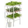 Hydroponik Anzuchtsystem Kit, 3-stufig 108 Löcher UPVC-Rohr Hydroponik Grow Kit mit zeitgesteuerter Bewässerung, Verdickte Hydroponikrohre, Indoor Hausgarten