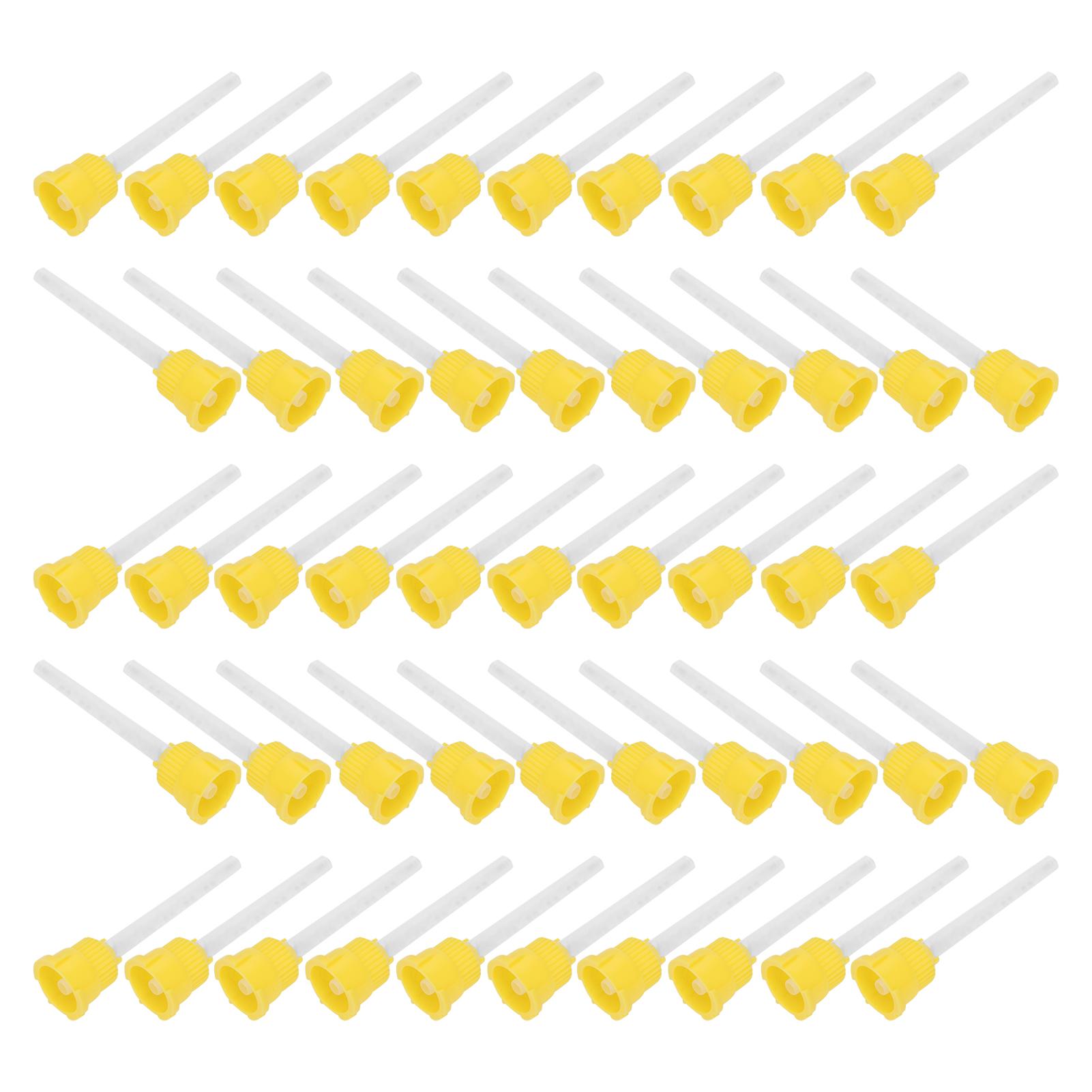 50 шт. одноразовые насадки для эпоксидной смолы для аппликатора клея, стоматологические аксессуары для смешивания