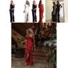 Elegant Sexy Women Sloping Shoulder Ruffled Party Evening Irregular Wedding Dress