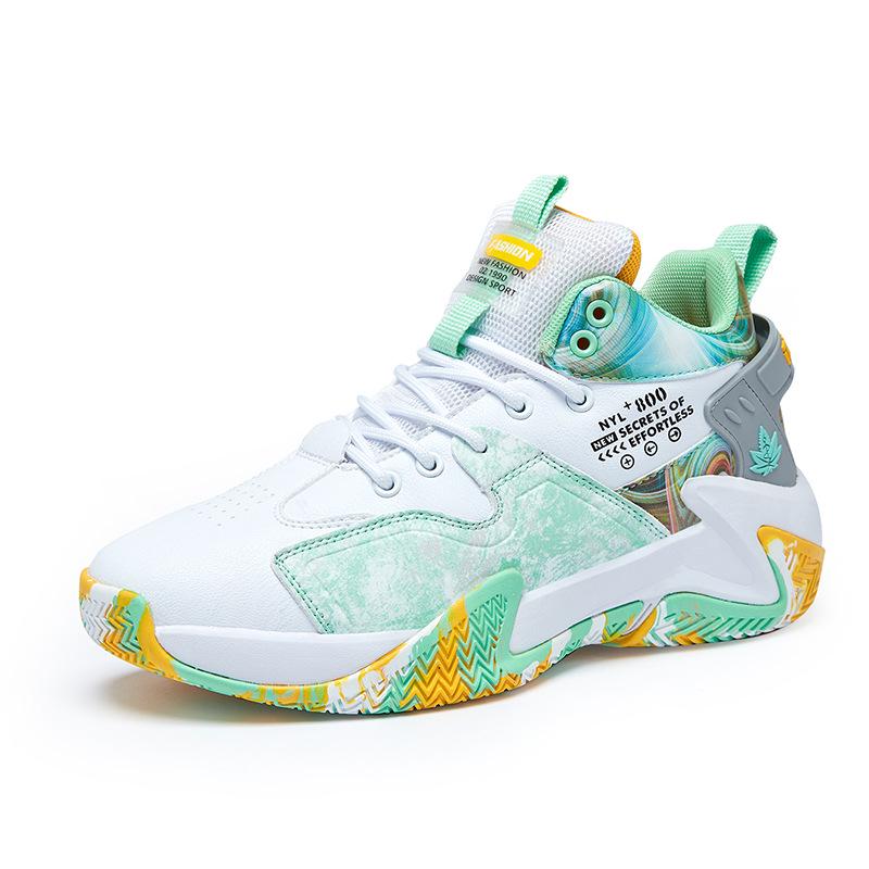 Rico Bee Basketball Sneakers for Big Kids & Teens: Non-Slip, Wear-Resistant, Breathable Athletic Shoes for Autumn.
