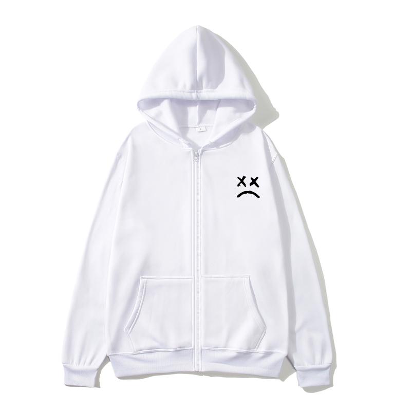 Lipeep Zip Hoodie Übergroßer Hoodie Streetwear Damen Sweatshirt Damen Hoodie Tasche Langarm Lipeep Zip Hoodie