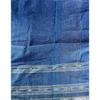 Used Large format indigo-dyed kasuri weave handwoven cotton Sakon Nakhon Thailand shawl