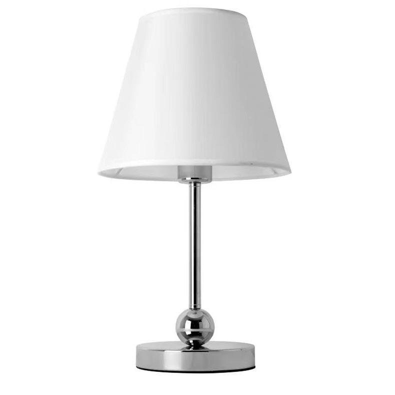 Nordic Fabric Shade Table Lamp for Bedroom and Living Room, Bedside Night Light Fixture
