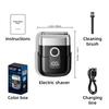 New Shaver Mini Digital Display Bearer Rechargeable Washable Car Small Steel Cannon Electric Razor Men's Portable Electric Razor
