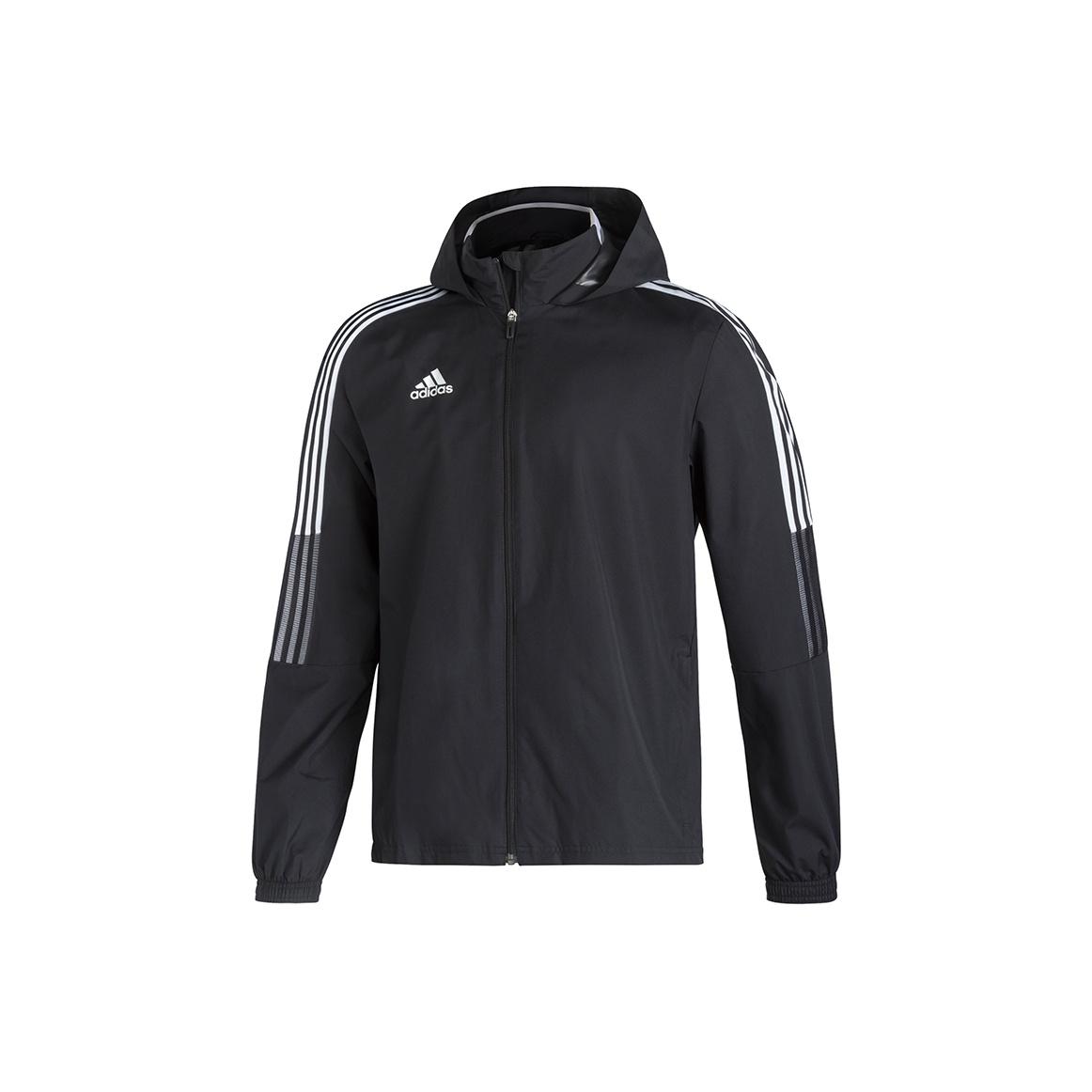 

Adidas Куртка Tiro 21 Aw Футбольная Повседневная Спортивная Куртка с Капюшоном Мужская Куртка Черная GH4466 L
