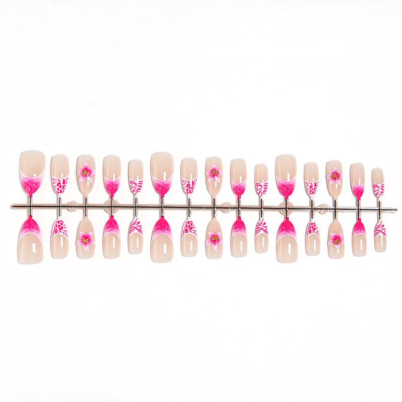 3D Flower Almond Cat Eye Summer Nail Art