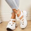 Pegged Heels Women's Shoes Platform Shoes Hollowed-out Shoes Sandals