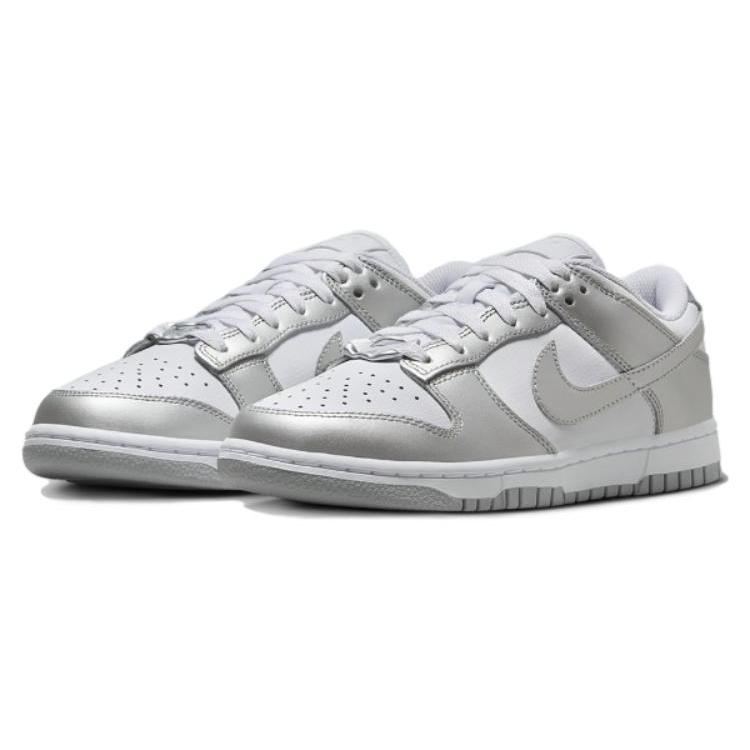 New Nike Dunk Low Metallic Silver Women's FV1311-100