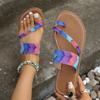 Women's Roman Slippers  New Summer Fashion Retro Large Size Lightweight Flat Sandals Outdoor Beach Casual Shoes Flip Flops