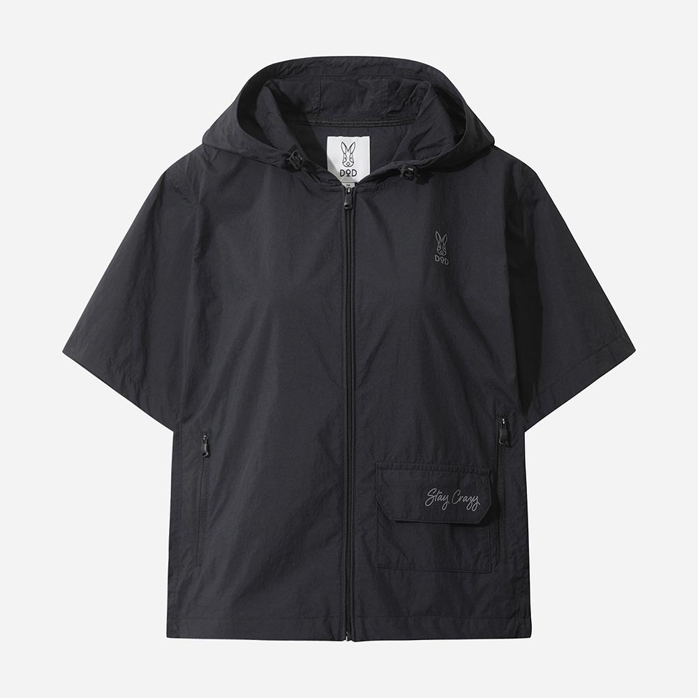 DOD Ice Wave Single-Layer Hooded Jacket Women (Black)