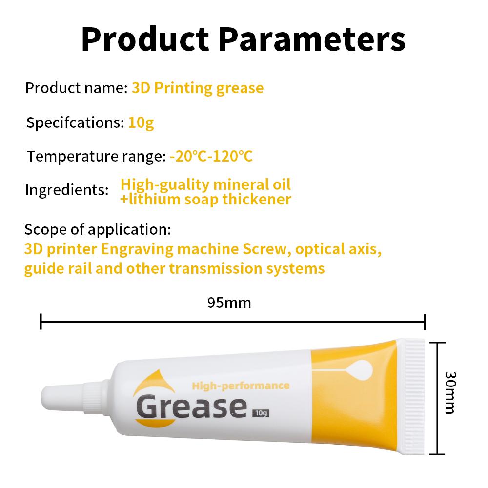 Gear Grease Lube For 3D Printer Reduce Noise Good Lubrication Effect Lubricating Oil For Bambu Lab X1 X1C X1E P1S P1P A1 A1mini
