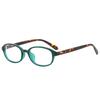 SO&EI Ins Popular Fashion Oval Sunglasses Women Vintage Rivets UV400 Men Punk Clear Lens Frame
