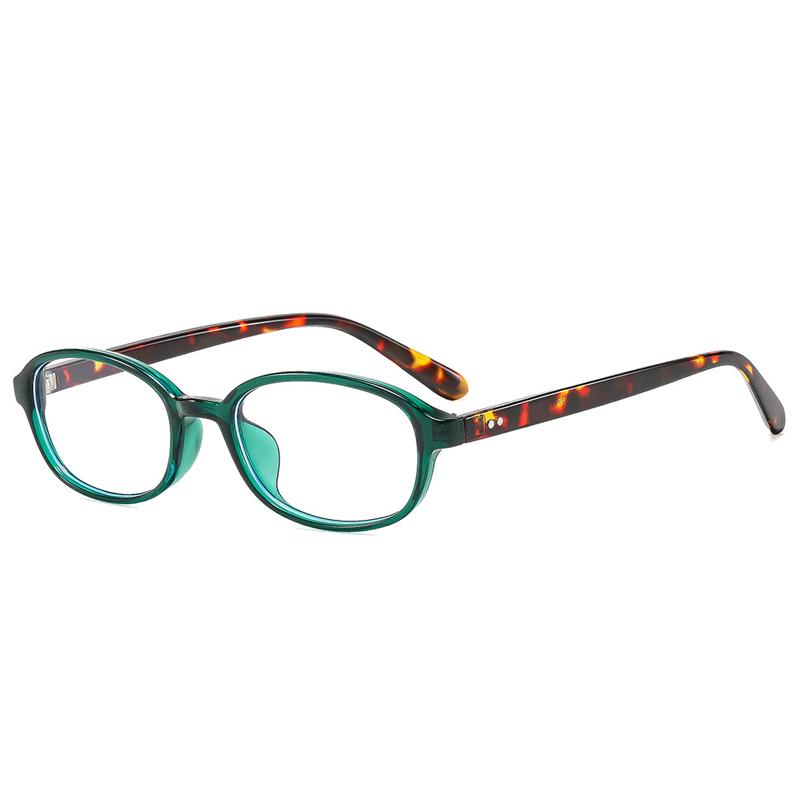 SO&EI Ins Popular Fashion Oval Sunglasses Women Vintage Rivets UV400 Men Punk Clear Lens Frame