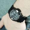 Casio Liquid Crystal/Pointer Dual Display Series Trendy Fashion Classic Men Watches Black GA-200BW-1A