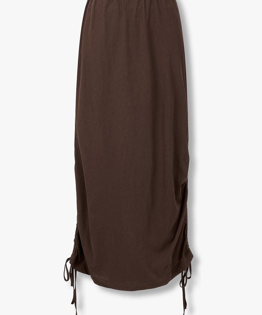 STUDIO TOMBOY Shirred String Banding Long Skirt_Dark Brown 9106232219