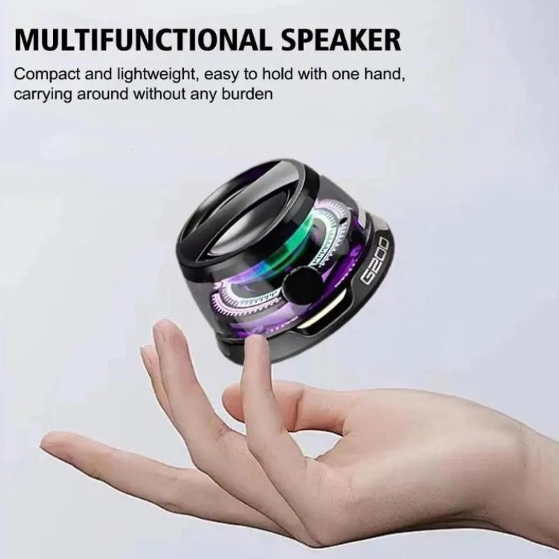 Magnetic Bluetooth Speaker Wireless Portable Mini Speaker With Rgb Color Light 5.3 Subwoofer Speaker