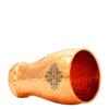 Copper Glass Tumbler, Hammered Design, Drinkware, 430 ML, Pack of 4