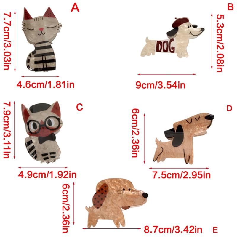 Unique Kitten Shaped Large Hair Claw Clip Ponytail Claw Kitten Hair Holder Barrettes Hair Adornment Hair Ornaments