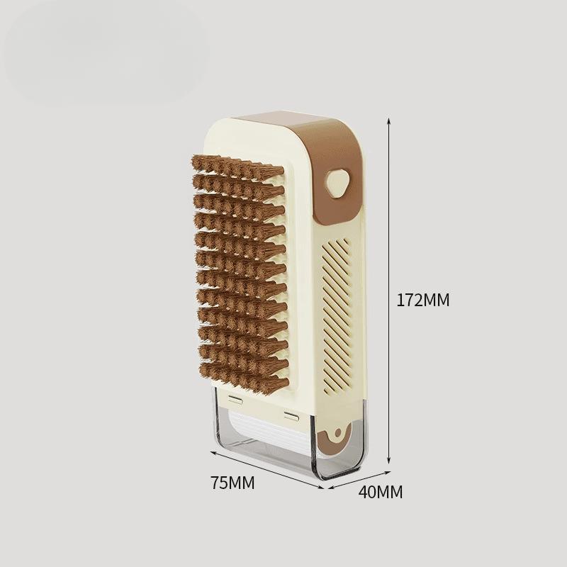 

Мыльница три-в-одном с пенообразователем, чистящая щетка, общежитие, ванная комната, хранение мыла, многофункциональная чистящая щетка кремовый/кофейный