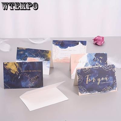6pcs/set Anniversary Kraft Paper Birthday Wedding Love Heart Love Decoration Valentines Day Invitation Card